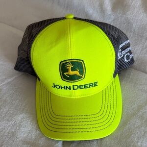 John Deere Bright Yellow and Black Mesh Hat
